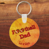 Fußball-Vater Niedlich Personalisiert Schlüsselanhänger (Rückseite)