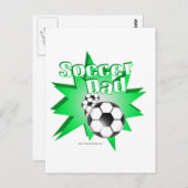 Fußball-Vater Postkarte (Vorne/Hinten)