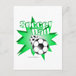 Fußball-Vater Postkarte