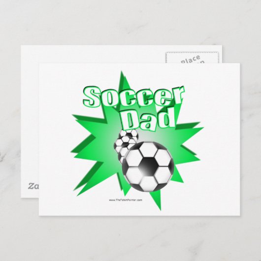 Fußball-Vater Postkarte (Vorne/Hinten)