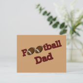 Fußball Vater Postkarte (Stehend Vorderseite)