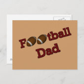 Fußball Vater Postkarte (Vorne/Hinten)