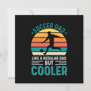 Fußball-Vater Retro-Sonnenuntergang Einladung