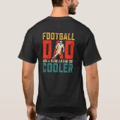 Fußball Vater Retro Text Design T-Shirt (Rückseite)