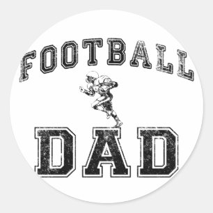 Fußball-Vater Runder Aufkleber