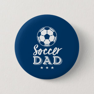 Fußball Vater Stolz Vater des Fußballspielers Kind Button