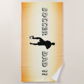 Fußball-Vater Strandtuch (Vorderseite)