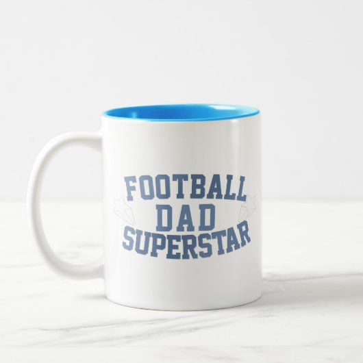 Fußball Vater Superstar Kaffee Tasse (Links)