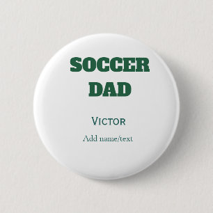 FUSSBALL-VATER TAG GESCHENKE GRÜN EINFACH BUTTON