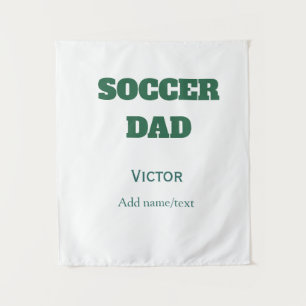 FUSSBALL-VATER TAG GESCHENKE GRÜN EINFACH WANDTEPPICH