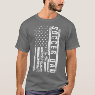 Fußball VATER USA Flag Fußball-Team Fan DADDY Vate T-Shirt
