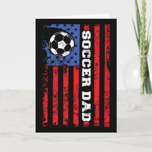 Fußball-Vater USA-Flagge All American Väter Karte