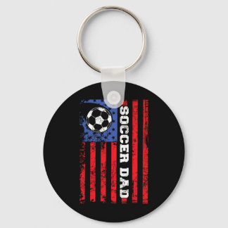 Fußball-Vater USA-Flagge All American Väter  Schlüsselanhänger