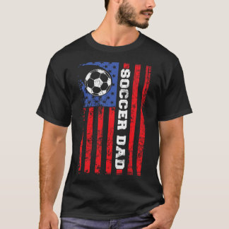 Fußball-Vater USA-Flagge All American Väter  T-Shirt