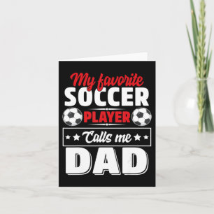 Fußball-Vater Vatertag Süßes Geschenk Für Sportlie Karte