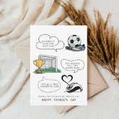 Fußball-Vater-Vatertagskarte Karte