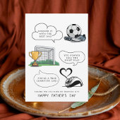 Fußball-Vater-Vatertagskarte Karte