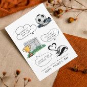 Fußball-Vater-Vatertagskarte Karte