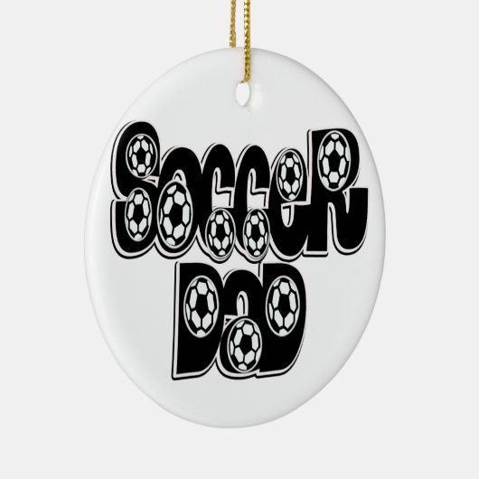 FUSSBALL-VATER-VERZIERUNG KERAMIKORNAMENT (Rechts)