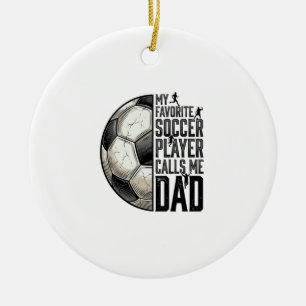 Fußball-Vater Vintage-Gravur-Zitat-Vektor-Design_1 Keramik Ornament
