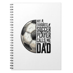 Fußball-Vater Vintage-Gravur-Zitat-Vektor-Design_1 Notizblock
