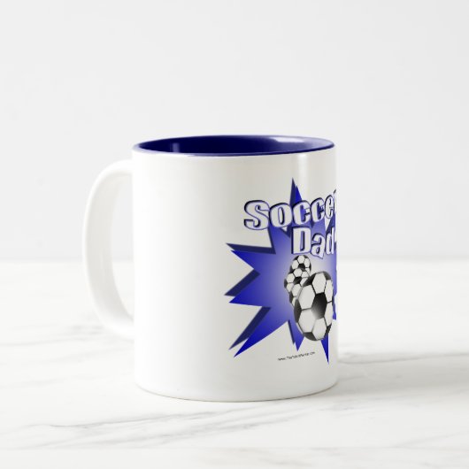 Fußball-VATER Zweifarbige Tasse (Vorderseite Links)