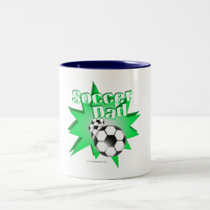 Fußball-Vater Zweifarbige Tasse