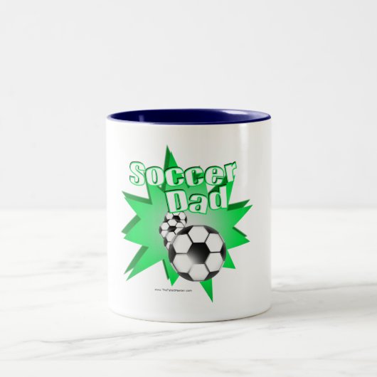 Fußball-Vater Zweifarbige Tasse (Mittel)