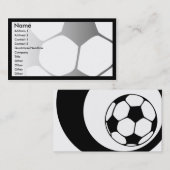 Fußball verblaßt visitenkarte (Vorne/Hinten)