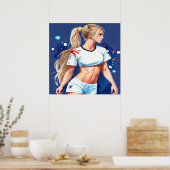 Fußball vereint die Welt Poster (Küche)