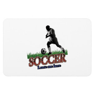 Fußball Verließ mich hier Magnet