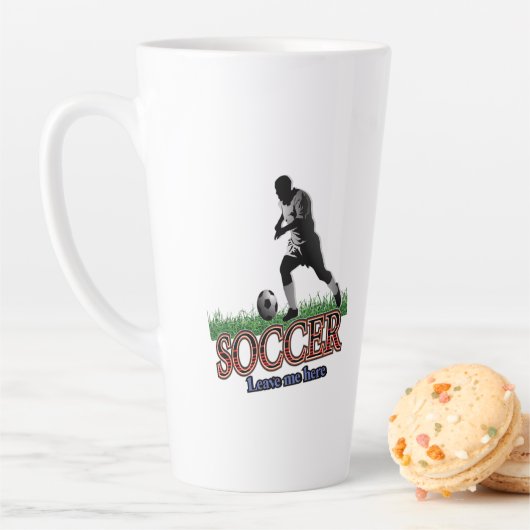 Fußball Verließ mich hier Milchtasse (Beispiel)