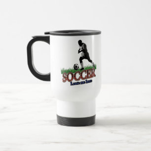 Fußball Verließ mich hier Reisebecher