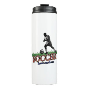 Fußball Verließ mich hier Thermosbecher