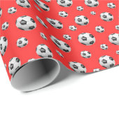 Fußball-Verpackungspapier Geschenkpapier (Rolleneckpunkt)