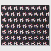 Fußball-Verpackungspapier mit auffälligem Design Geschenkpapier (Flach)