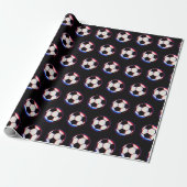 Fußball-Verpackungspapier mit auffälligem Design Geschenkpapier (Ungerollt)