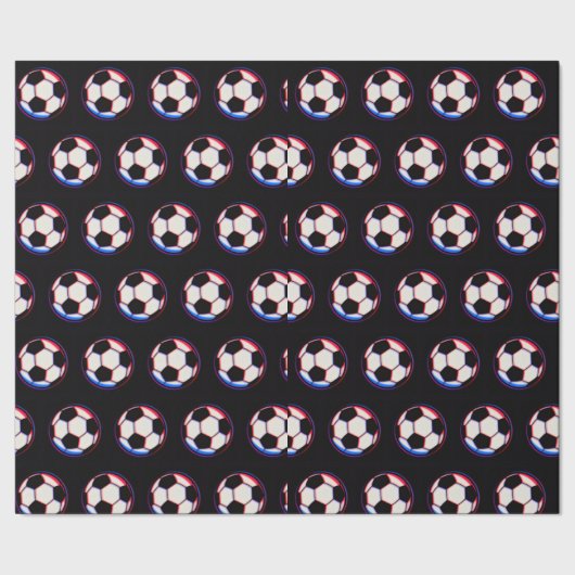 Fußball-Verpackungspapier mit auffälligem Design Geschenkpapier (Saum)