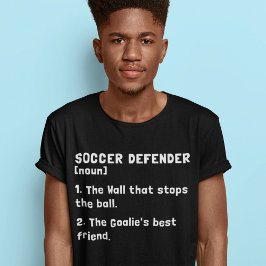 Fußball-Verteidiger Funny Definition Fußball Wort T-Shirt