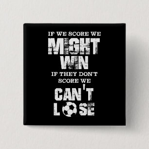 Fußball-Verteidiger, wenn wir uns zählen, könnt Button