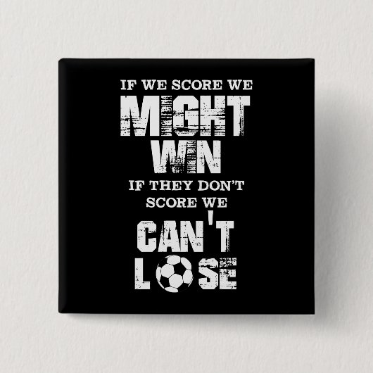 Fußball-Verteidiger, wenn wir uns zählen, könnte Button (Vorderseite)