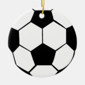 Fußball-Verzierungen Keramik Ornament (Vorne)
