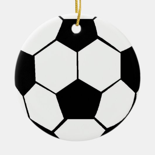 Fußball-Verzierungen Keramik Ornament (Vorne)