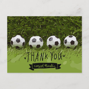 Fußball vielen Dank Postkarte