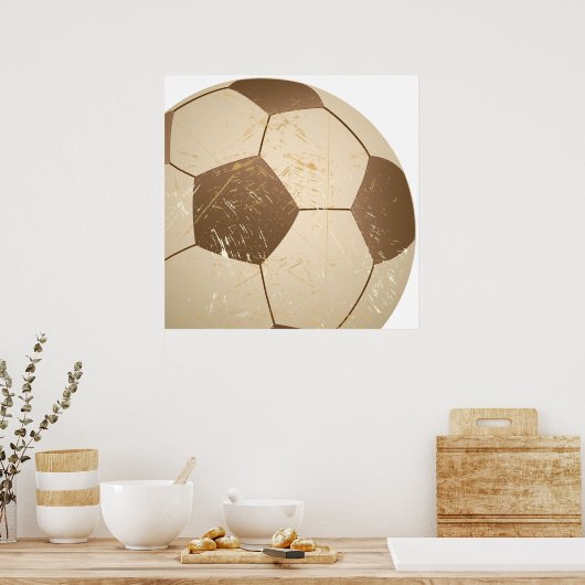 Fußball Vintag Poster (Küche)