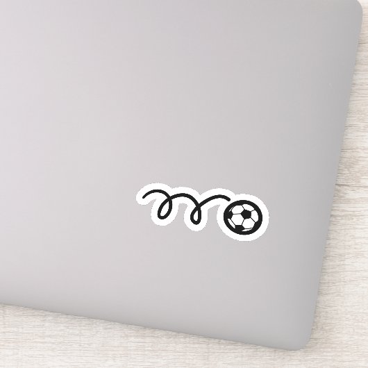 Fußball-Vinyl-Aufkleber Aufkleber (Detail)