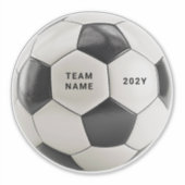 Fußball Vinyl Aufkleber | Personalisierter Teamnam (Vorderseite)