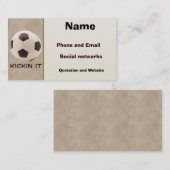 Fußball Visitenkarte (Vorne/Hinten)