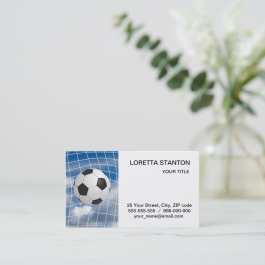 Fußball Visitenkarte (Stehend Vorderseite)