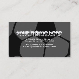 Fußball Visitenkarte